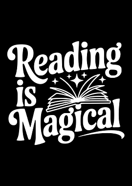 Reading is Magical Text Art