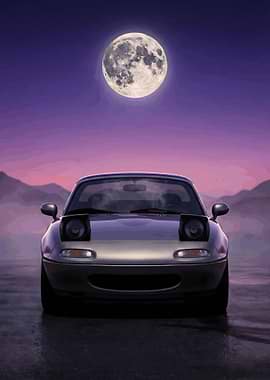 Retro Pop Up Headlight MX5 Miata Midnight