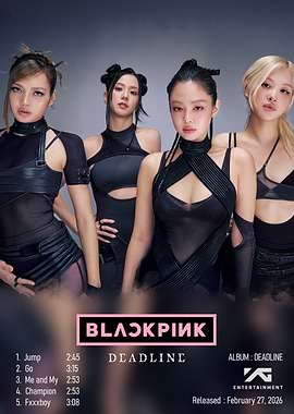 BLACKPINK 'DEADLINE' Album Cover
