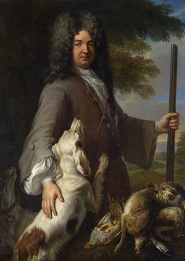 Man with Dogs and Game