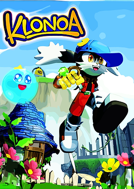 Klonoa Video Game Cover Art