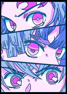 Anime Eyes Collage