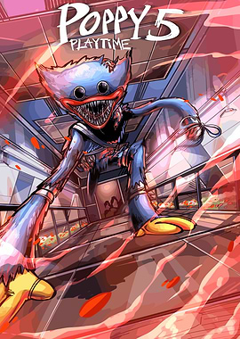 Poppy Playtime Huggy Wuggy Poster