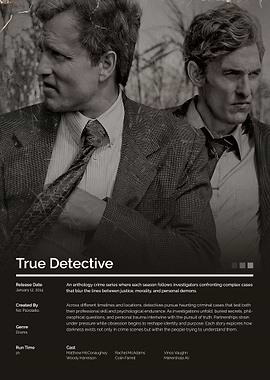 True Detective TV Show Poster