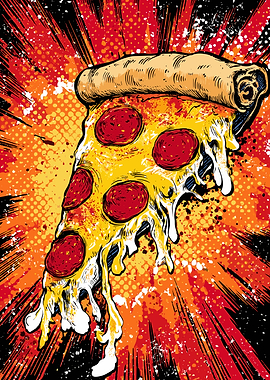 Exploding Pepperoni Pizza Slice