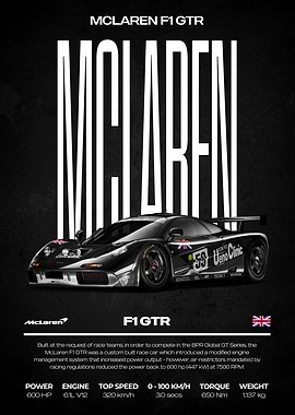 McLaren F1 GTR Race Car