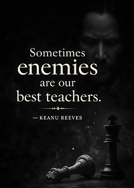 Keanu Reeves quote about enemies
