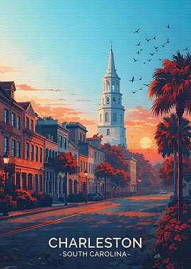 Charleston South Carolina Sunset