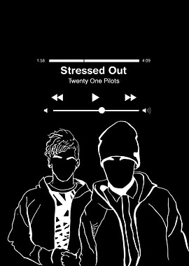 Twenty One Pilots Stressed Out Minimalist Art