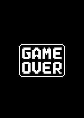 Pixelated Game Over Screen