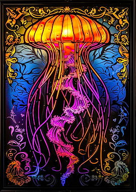 Stained Glass Jellyfish