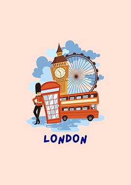London Icons Illustration