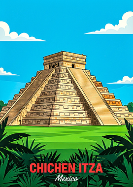 Chichen Itza Pyramid in Mexico