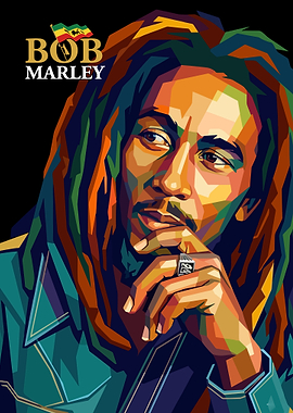 Bob Marley Pop Art Portrait