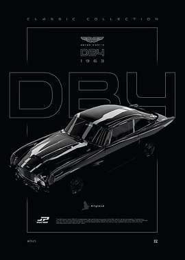 Aston Martin DB5 1963 Debut Poster