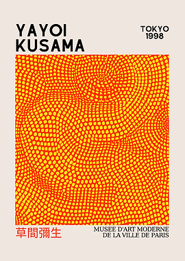 Yayoi Kusama Tokyo 1998 Poster