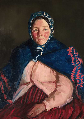 Portrait of a Woman in Traditional Attire