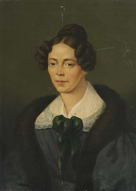 Portrait of a Woman in Fur and Lace
