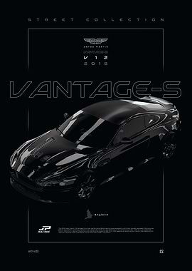 Aston Martin Vantage V12 2015 Poster
