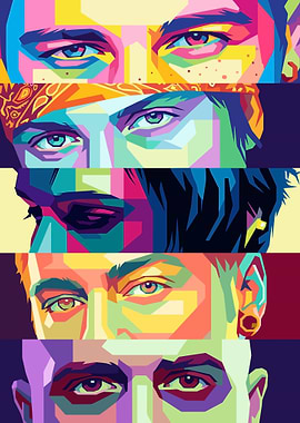 Avenged Sevenfold Pop Art Eyes Collage