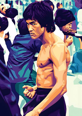 Bruce Lee in action