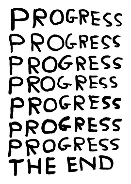 Progress and The End Text Art