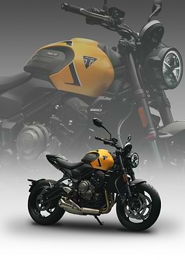 Yellow Triumph Trident 660 Motorcycle