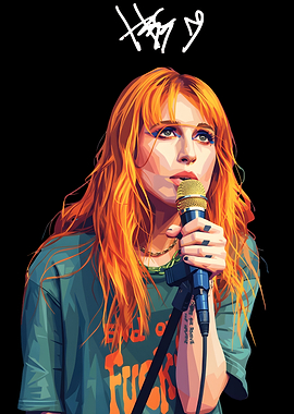 Hayley Williams Performing with Microphone