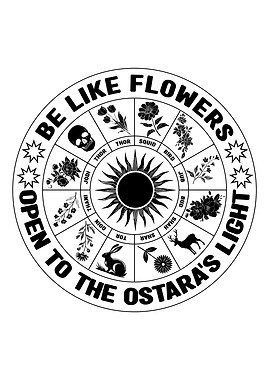 Ostara's Light Floral Wheel