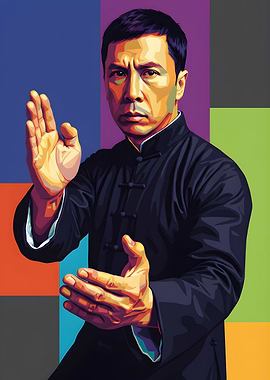 Donnie Yen Pop Art Portrait