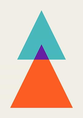 Geometric Triangles Abstract Art