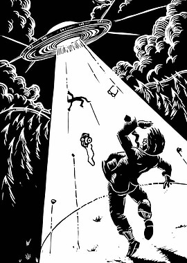 UFO Abducting Person