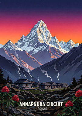 Annapurna Circuit Nepal Mountain Village