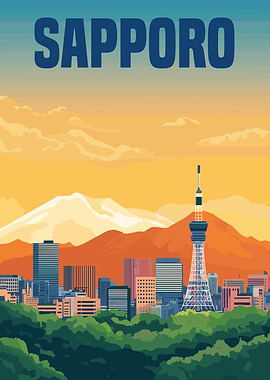 Sapporo Cityscape Japan