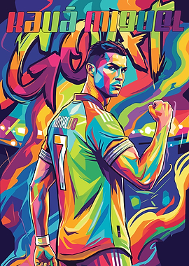 Cristiano Ronaldo Pop Art Portrait