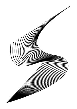 Abstract Black and White Swirl