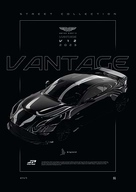 Aston Martin Vantage V12 Poster