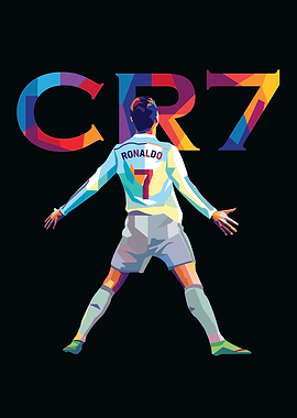Cristiano Ronaldo CR7 Pop Art
