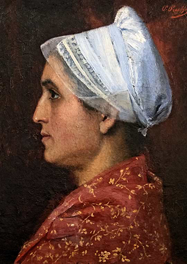 Portrait of a Woman in Traditional Attire