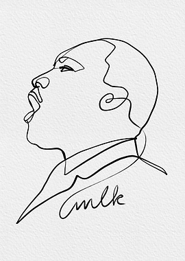 Martin Luther King Jr. Line Art