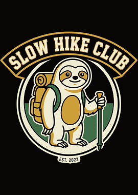 Sloth Hiking Club Logo