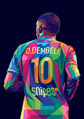 Ousmane Dembélé Pop Art Jersey