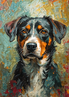 Portrait of a Bernese Mountain Dog