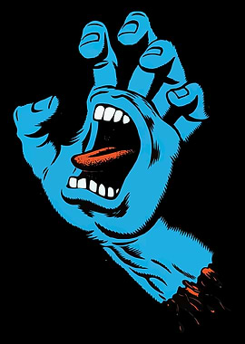 Screaming Blue Hand