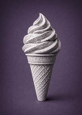 Stone Ice Cream Cone