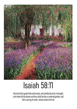 Isaiah 58:11 Garden Painting
