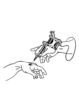 Tattoo Machine on Hand