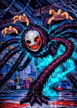 Creepy Spider Monster with Mask
