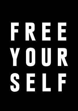 Free Yourself text art