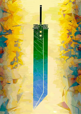 Buster Sword Abstract Art